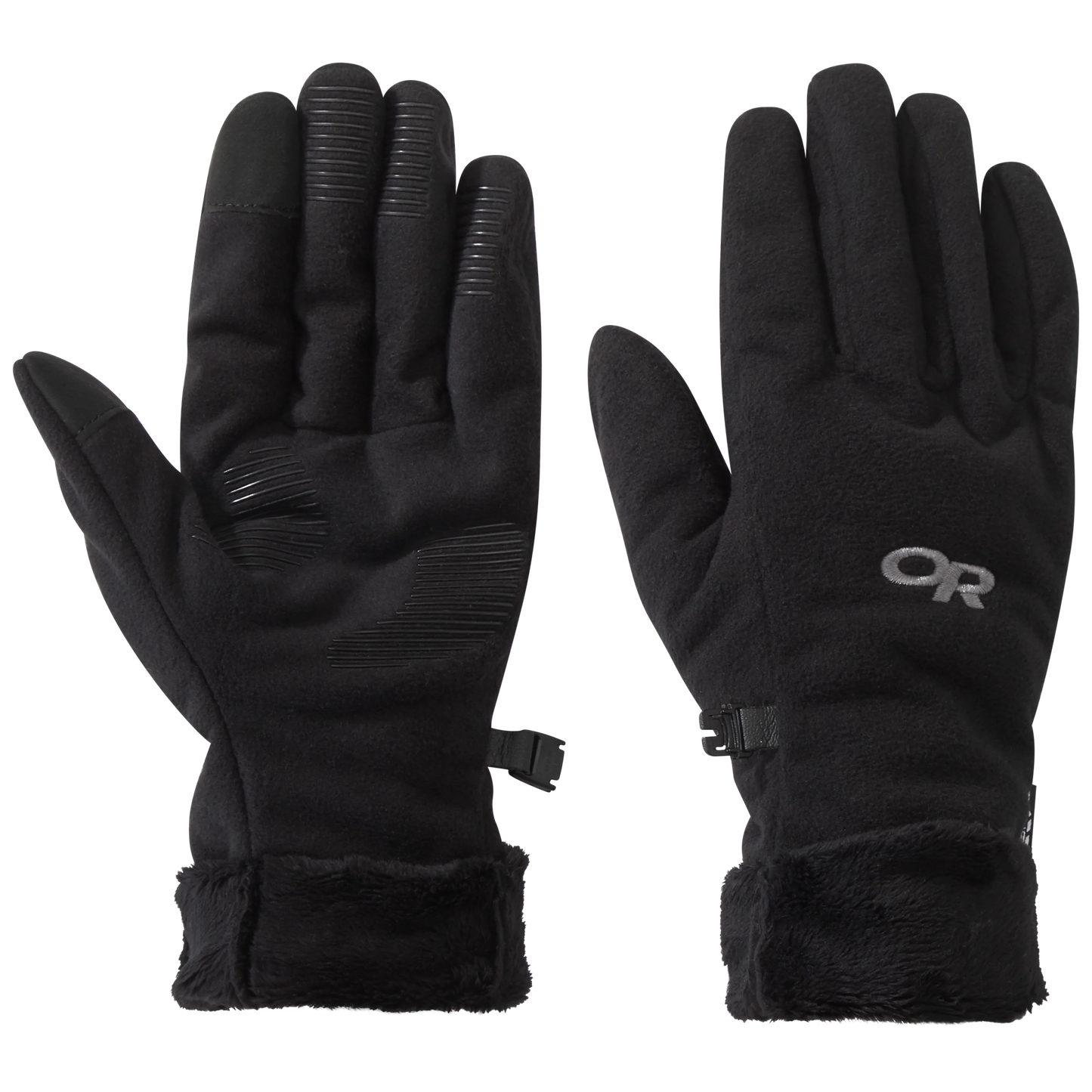 Women's Fuzzy Sensor Glove