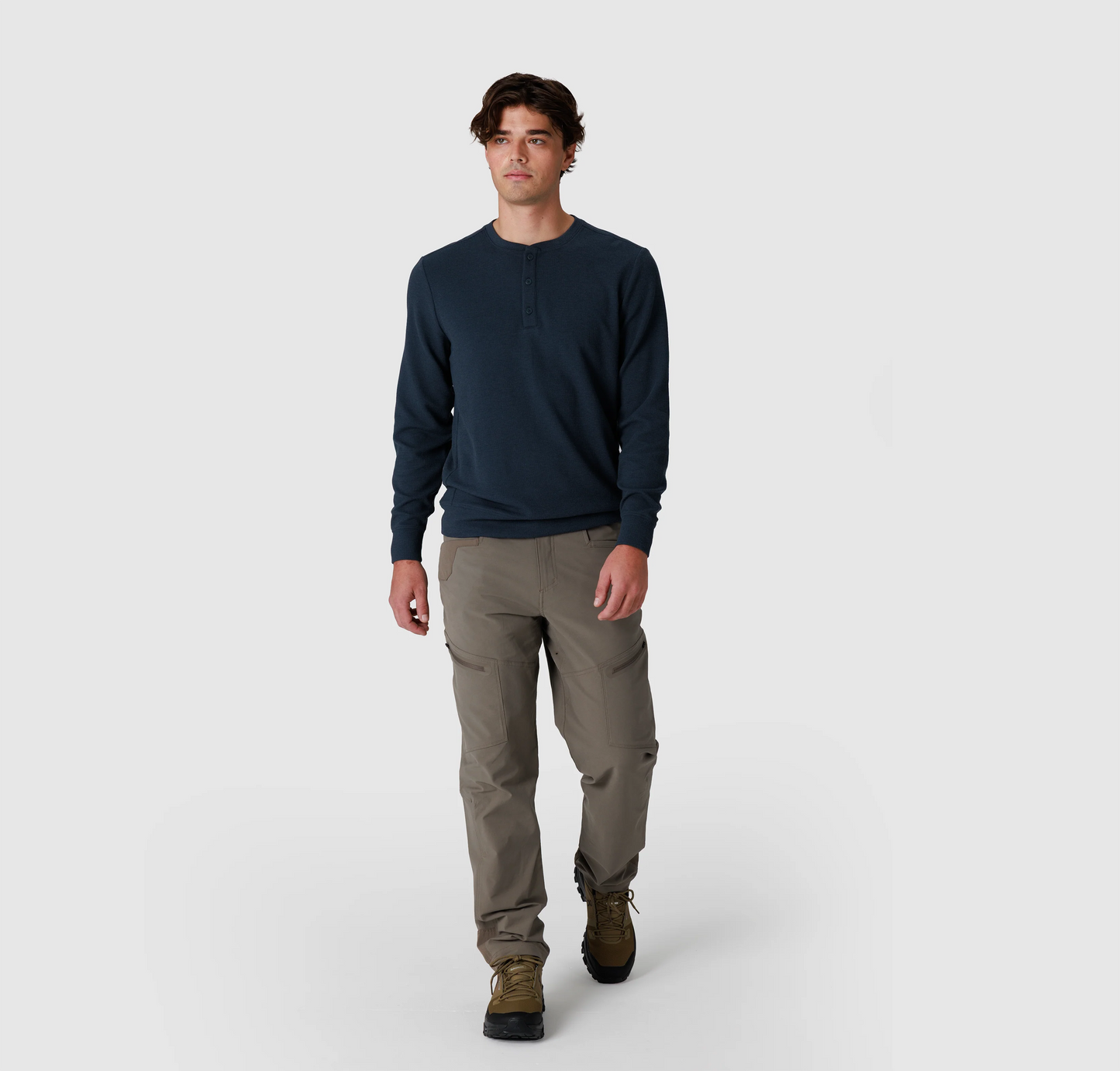 Men's Eclipse Waffle Long Sleeve Henley