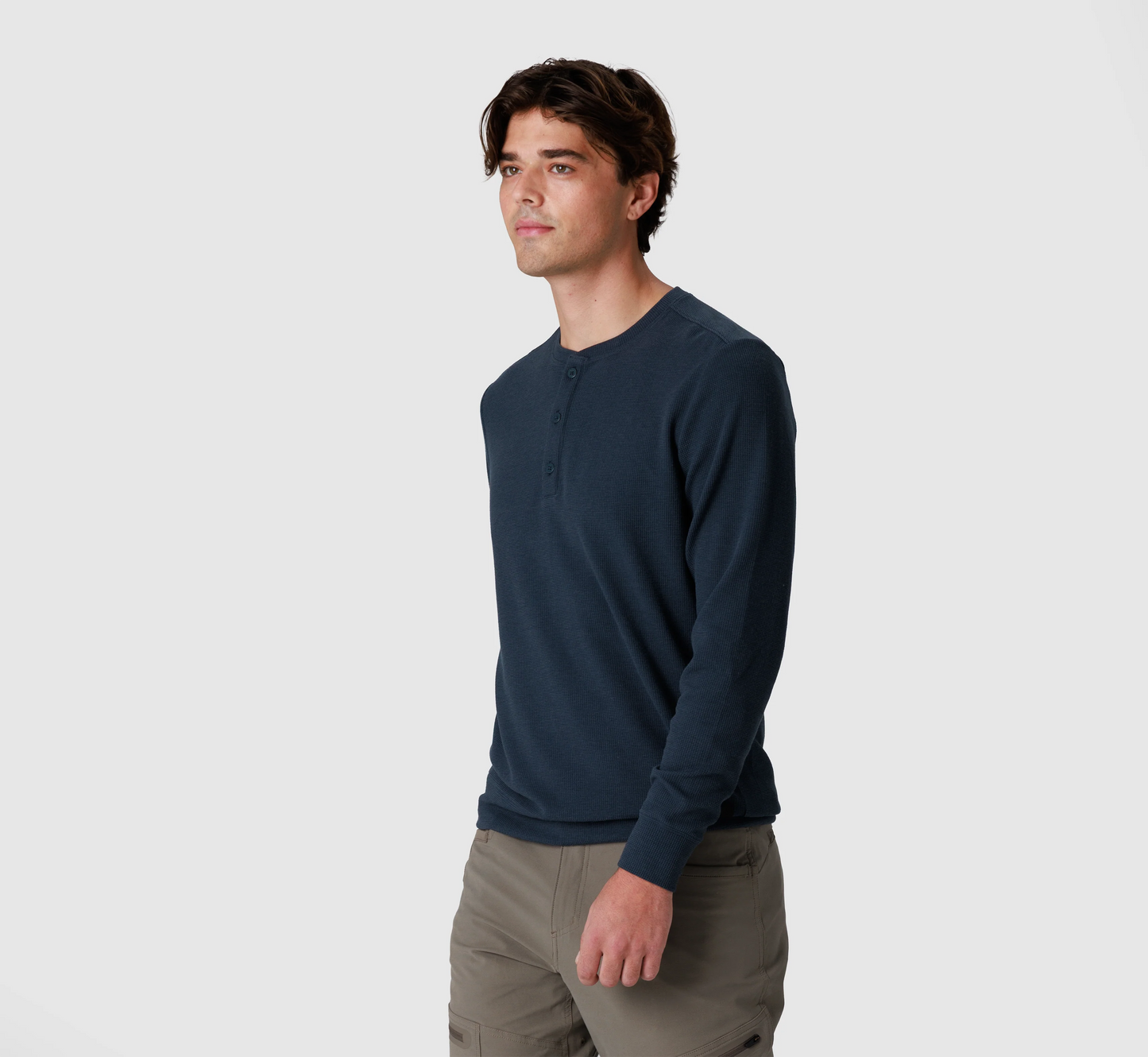 Men's Eclipse Waffle Long Sleeve Henley