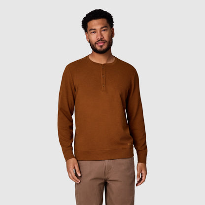 Men's Eclipse Waffle Long Sleeve Henley
