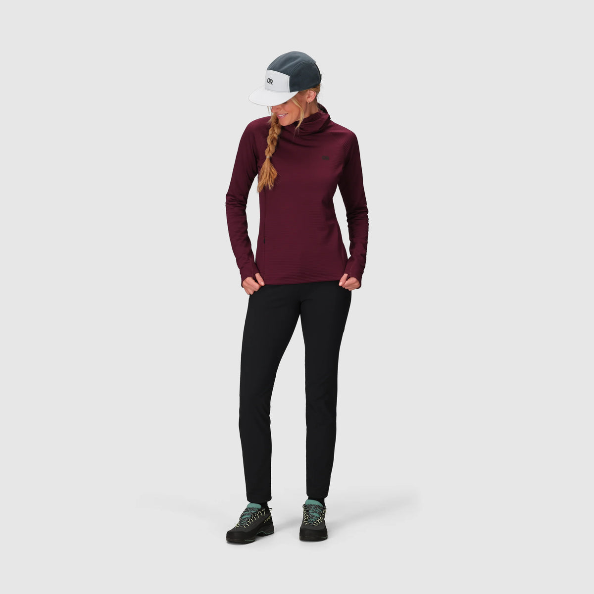 Women's Vigor Grid Fleece Pullover Hoodie
