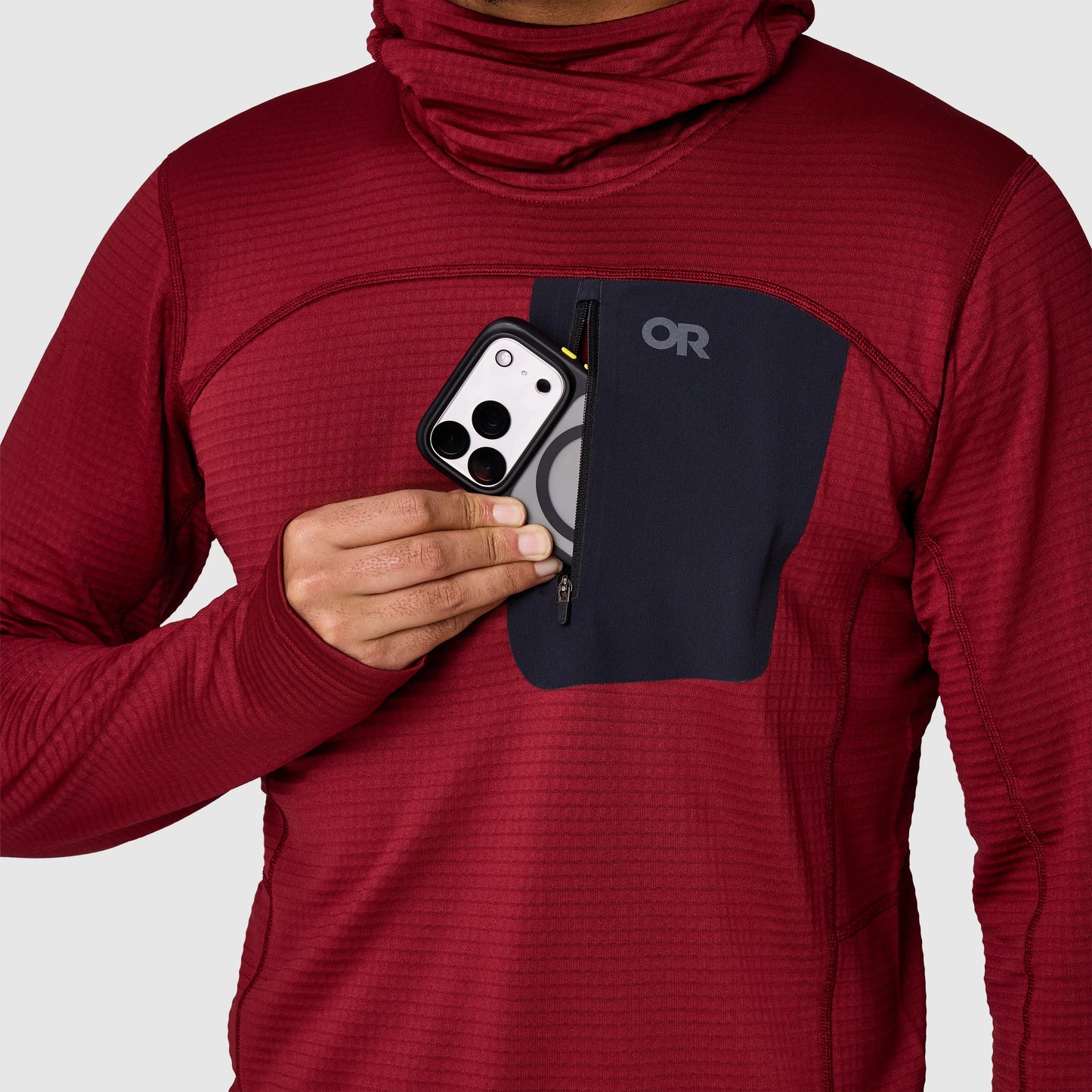 Men's Vigor Grid Fleece Pullover Hoodie