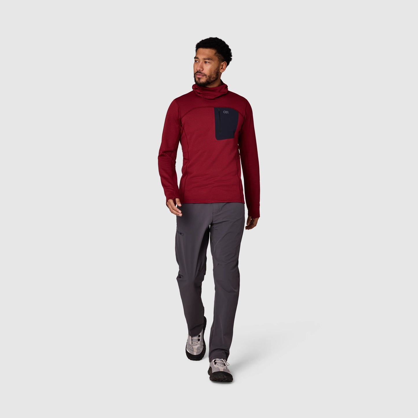 Men's Vigor Grid Fleece Pullover Hoodie