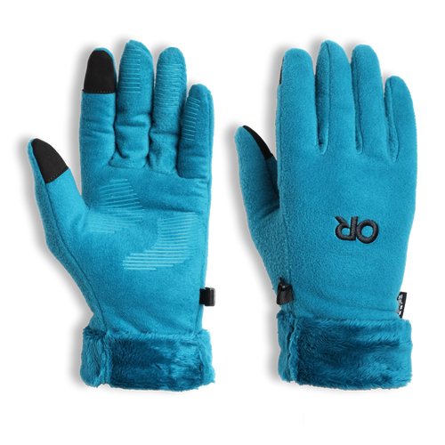 Women's Fuzzy Sensor Glove