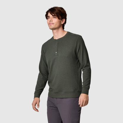 Men's Eclipse Waffle Long Sleeve Henley