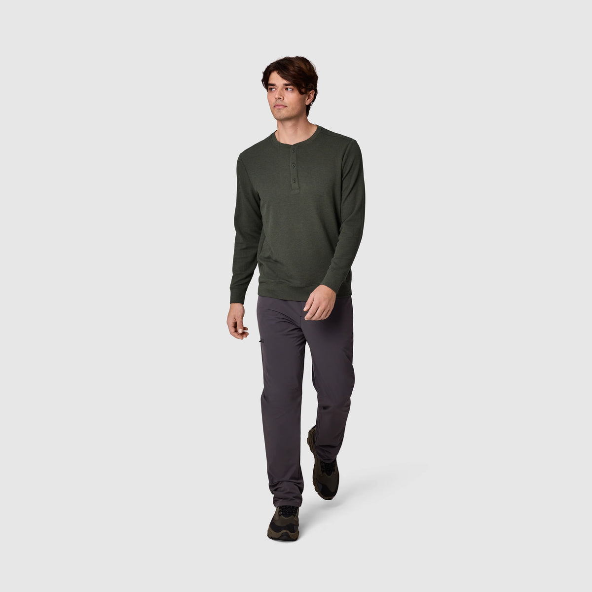 Men's Eclipse Waffle Long Sleeve Henley
