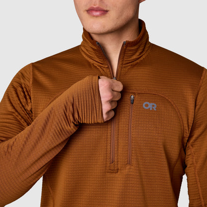 Men's Vigor Grid Fleece Half Zip