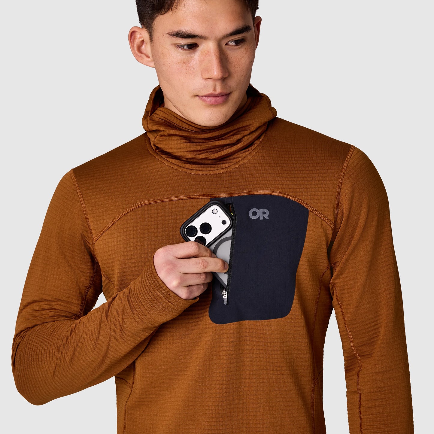 Men's Vigor Grid Fleece Pullover Hoodie