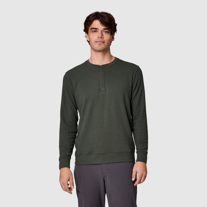 Men's Eclipse Waffle Long Sleeve Henley